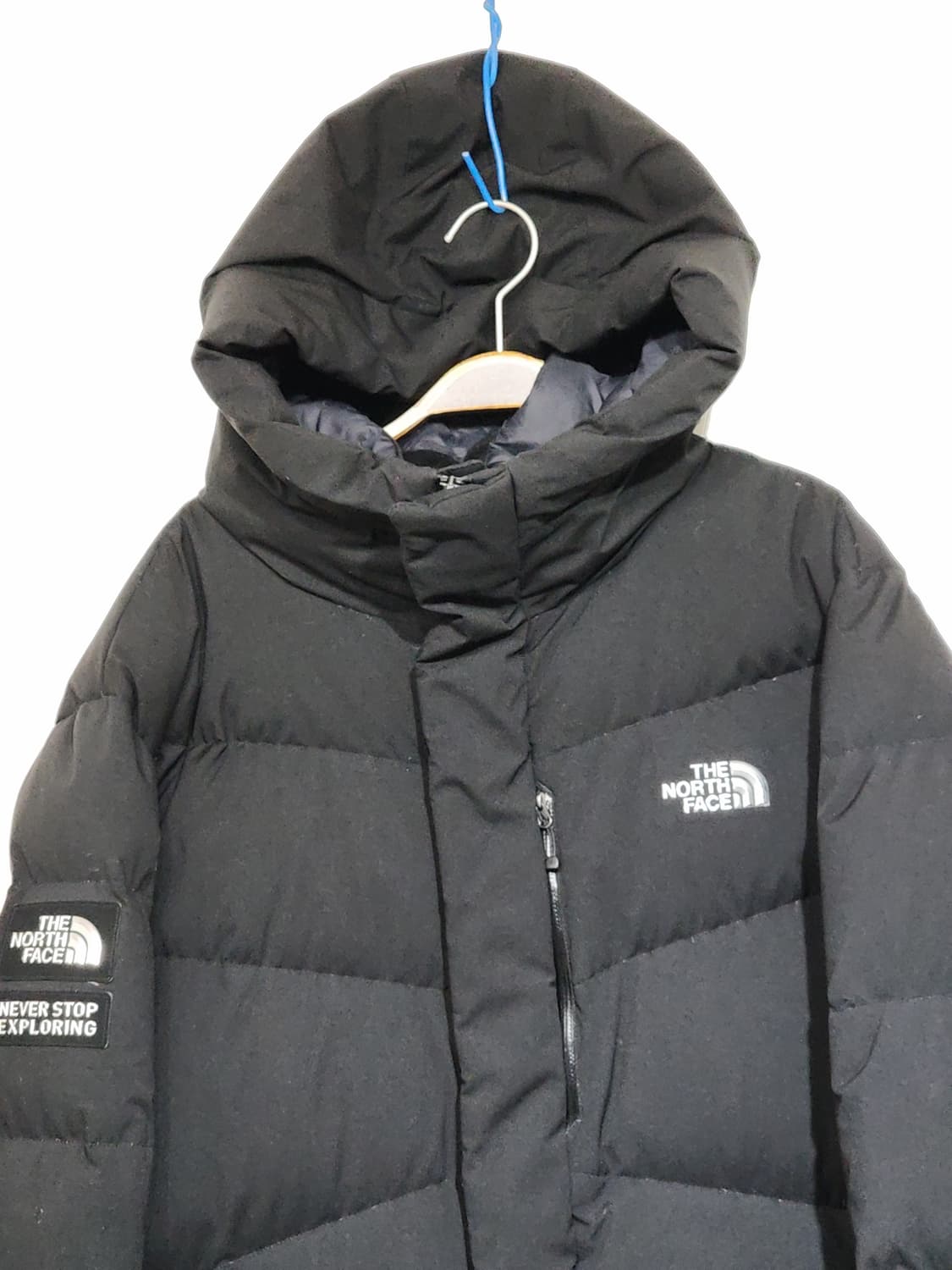 노스페이스 구스다운 롱패딩 점퍼 블랙 거위털 빅사이즈 패딩코트  상품이미지2