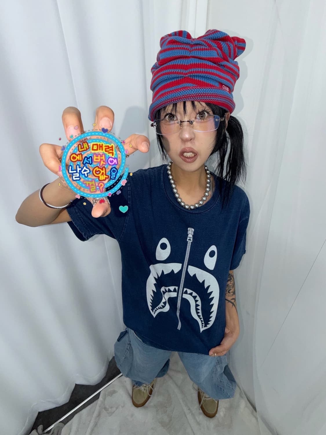 < Bape Shark Printing T-shirt > 상품이미지1