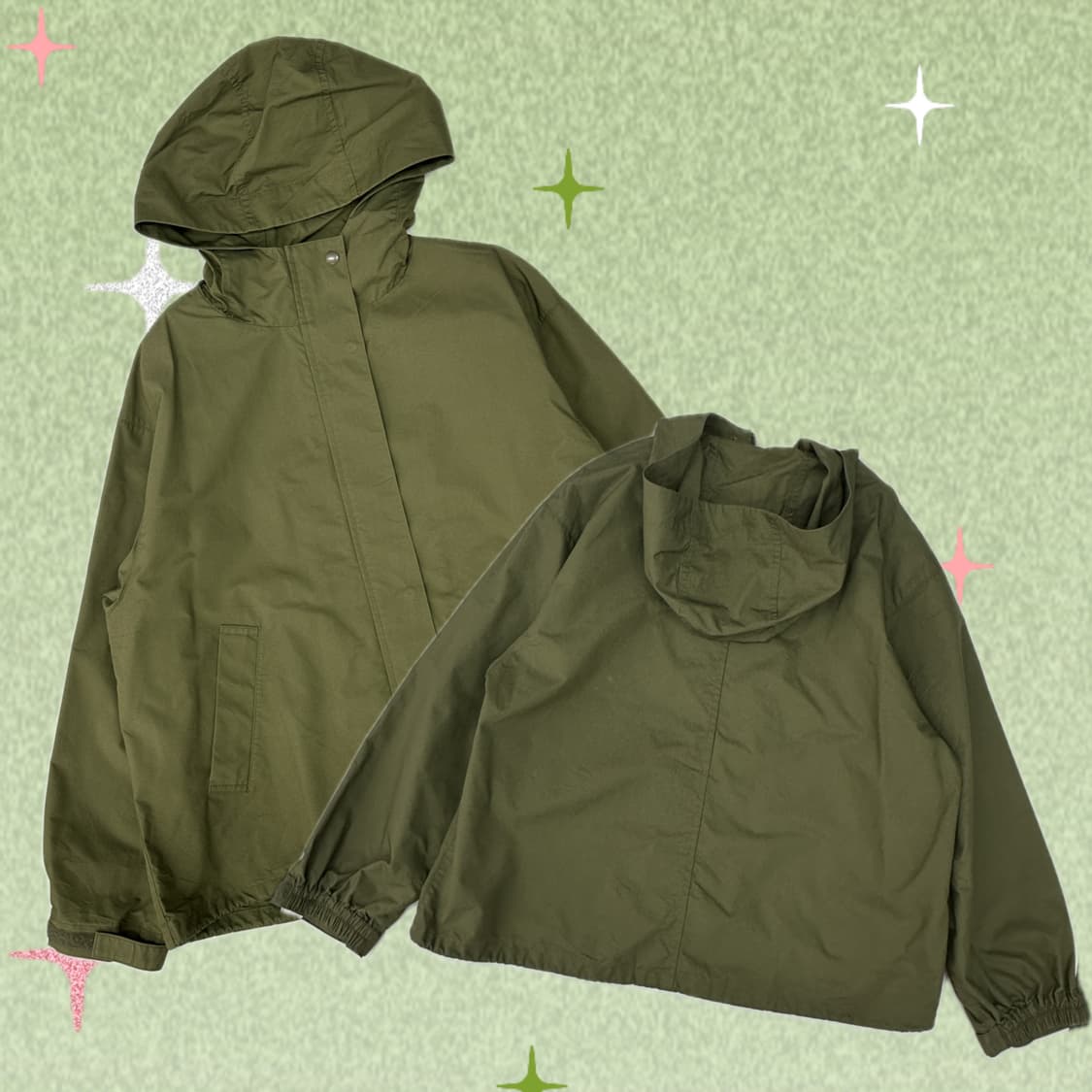 재팬 빈티지 아메카지 후드 봄버 자켓 바람막이 아우터 오버핏 상품이미지1