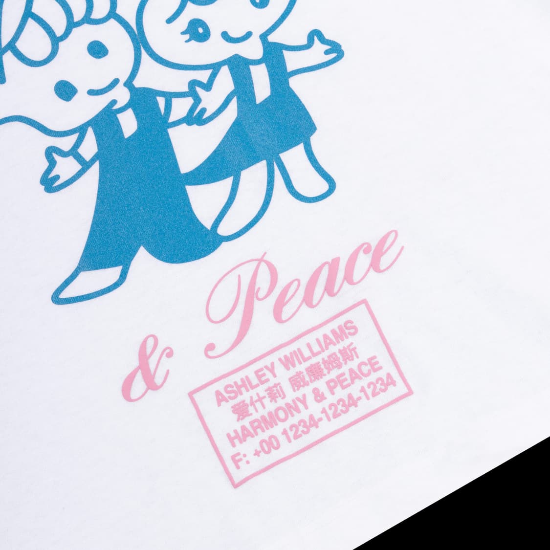 CROPPED T-SHIRT / HARMONY & PEACE - WHIT 상품이미지2