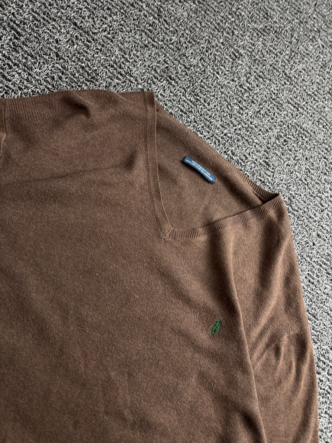 폴로 랄프로렌 브이넥 피마 코튼 니트 4216 상품이미지3