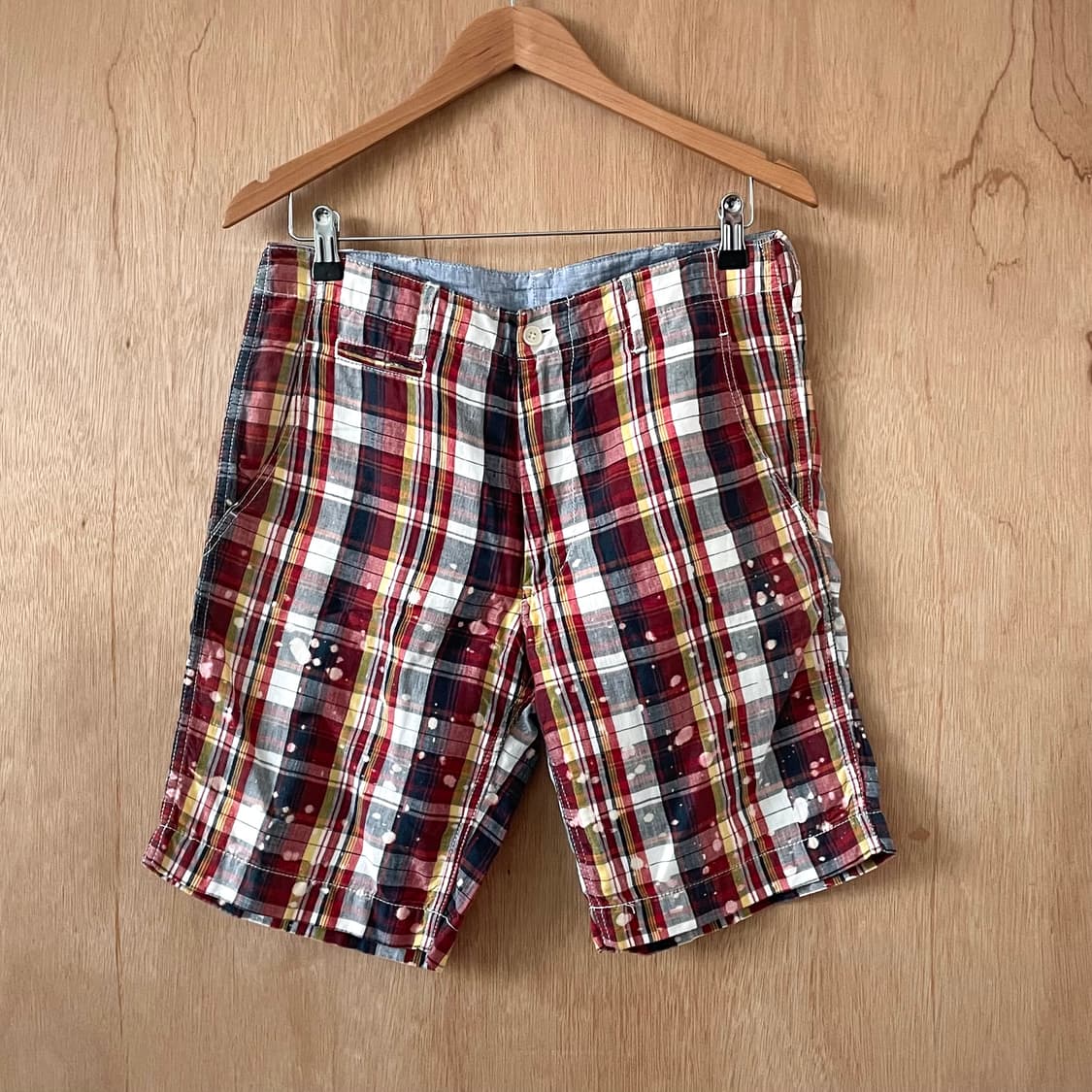 꼼데가르송 옴므 블리치 체크 쇼츠 상품이미지5