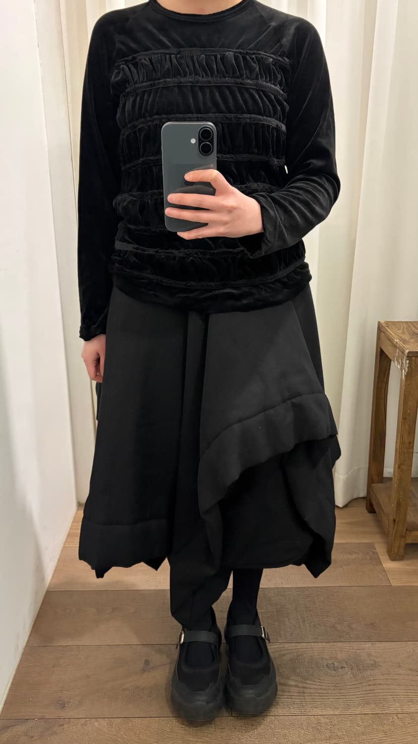 Velour Shirring Long Sleeve 상품이미지7