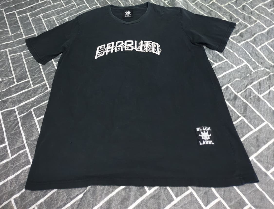 카부토 월드 밴드 레터링 반팔티 블랙 (2XL) 상품이미지1