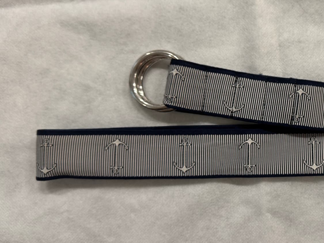 톰브라운 앵커 패턴 벨트 네이비 상품이미지1