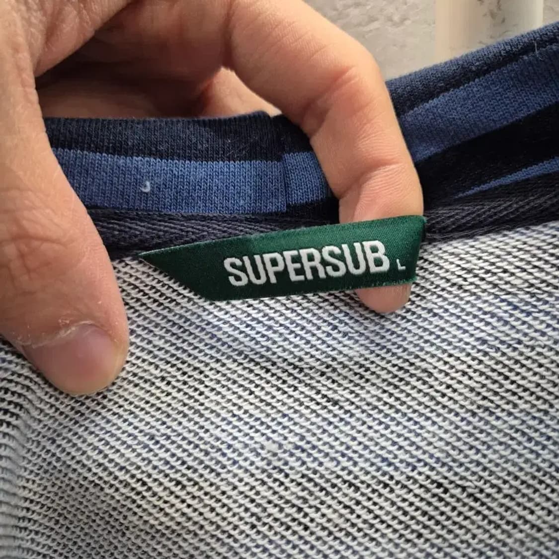 SUPERSUB 블랙&블루 스프라이트 후드집업 상품이미지5