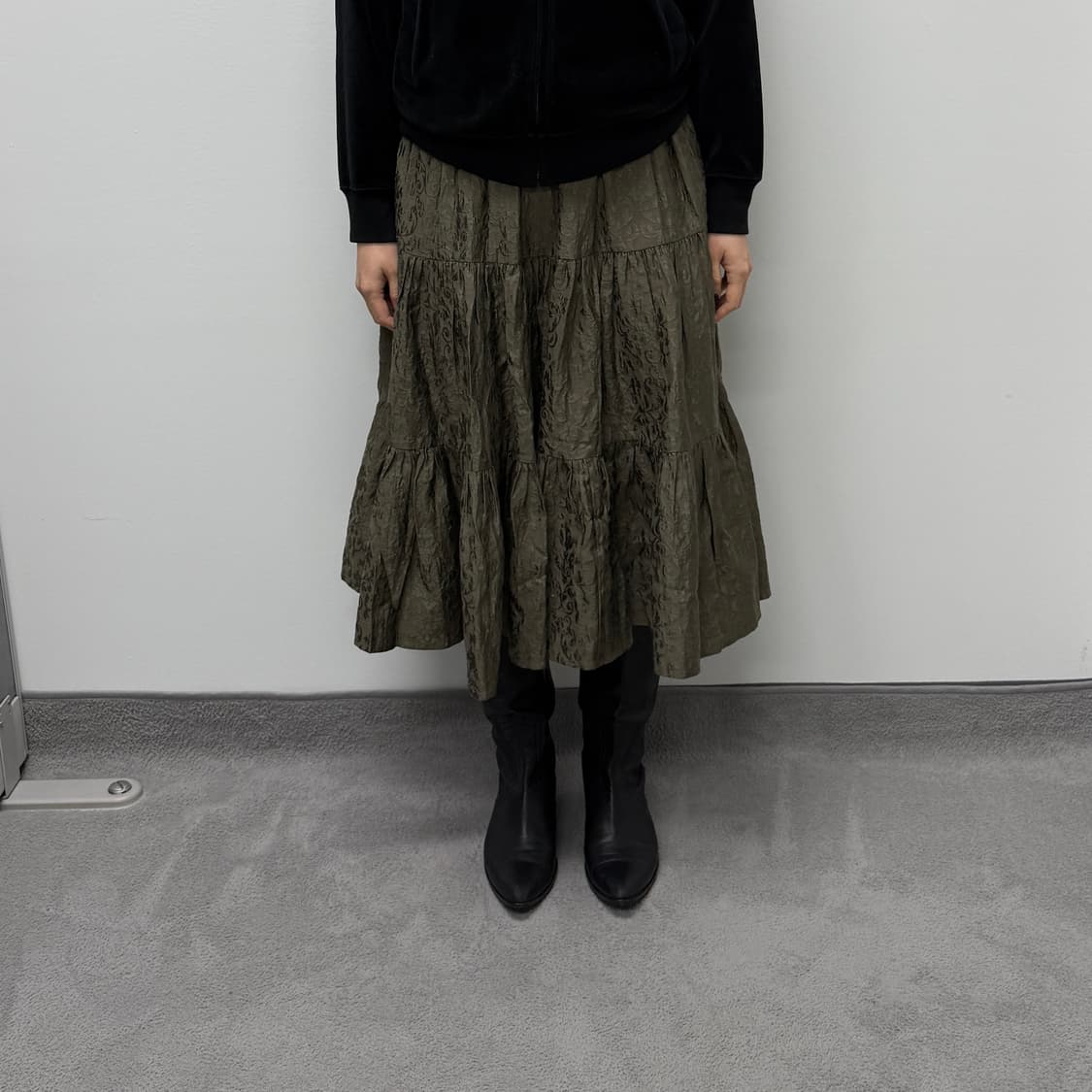 Porlar. jacquard skirt 상품이미지2