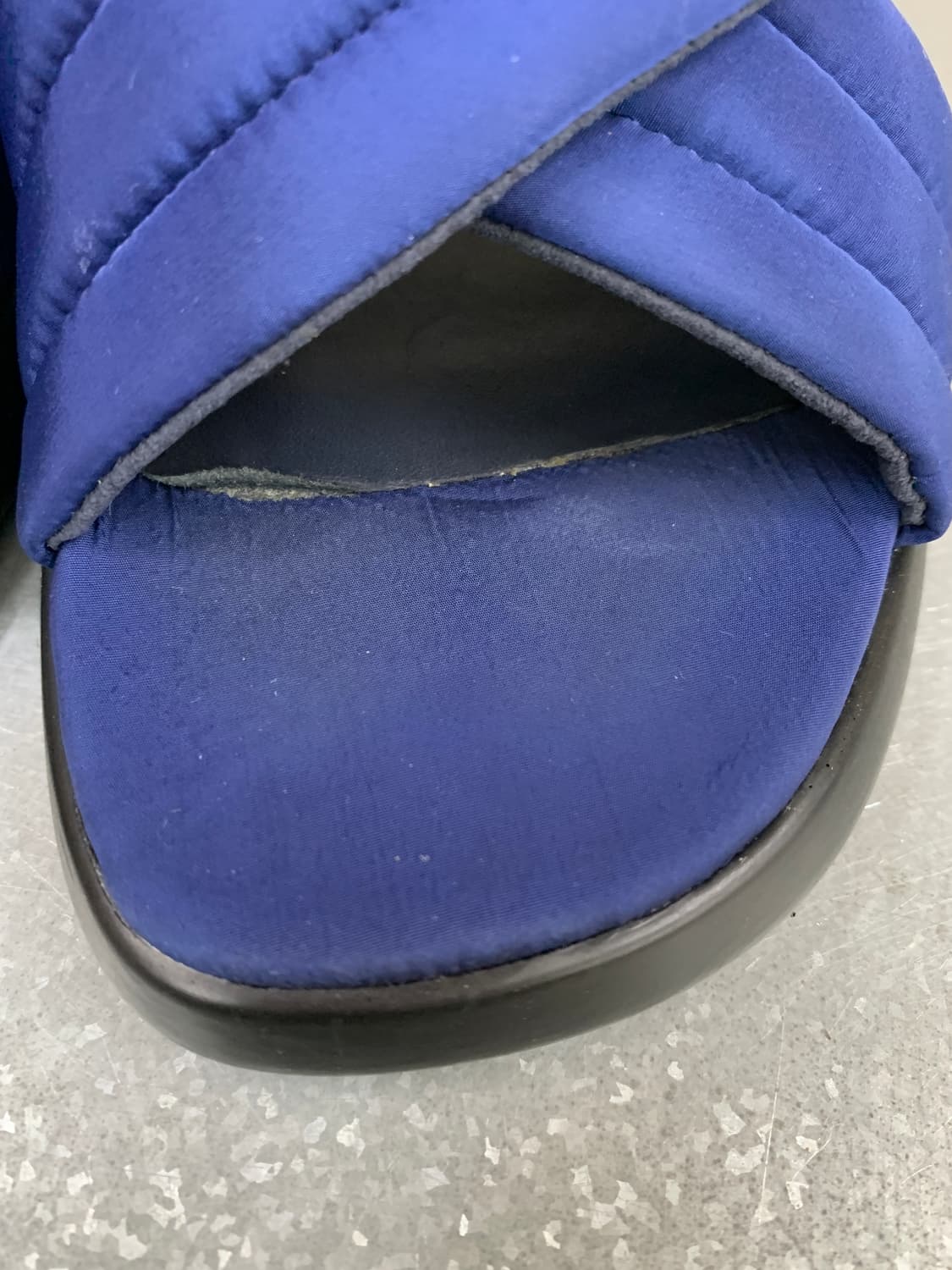 캠퍼 트리샤 텍스타일 x-스트랩 힐 샌들 블루 39(245) 상품이미지5