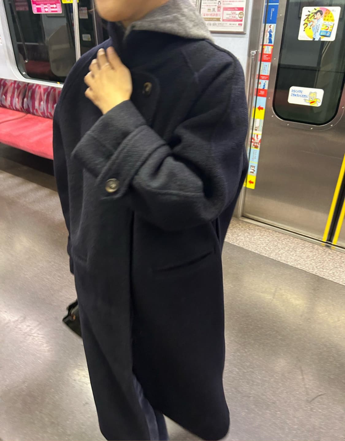 도매처 포레스트 롱코트 네이비 상품이미지2