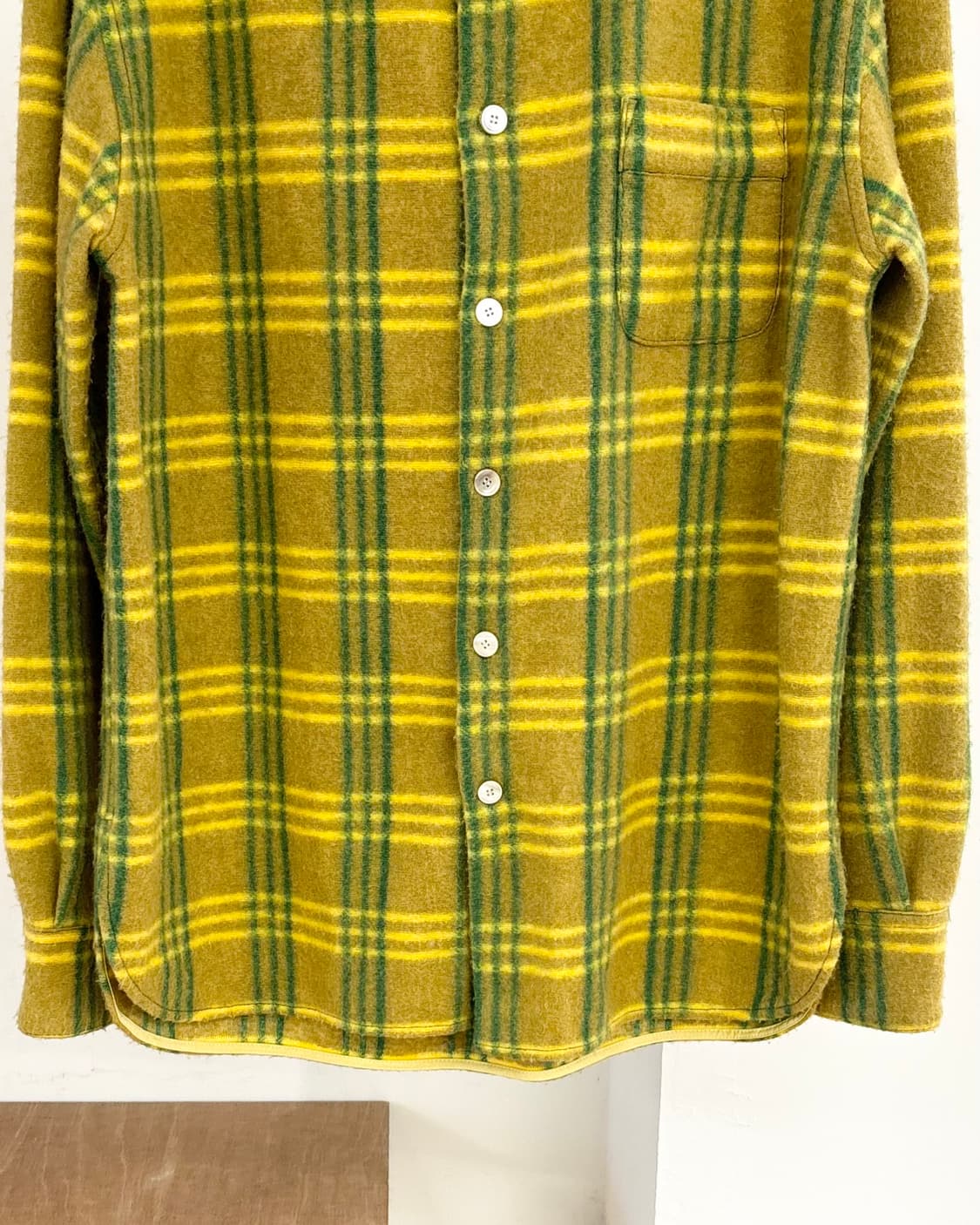 마르니 옐로우 체크 셔츠 상품이미지5