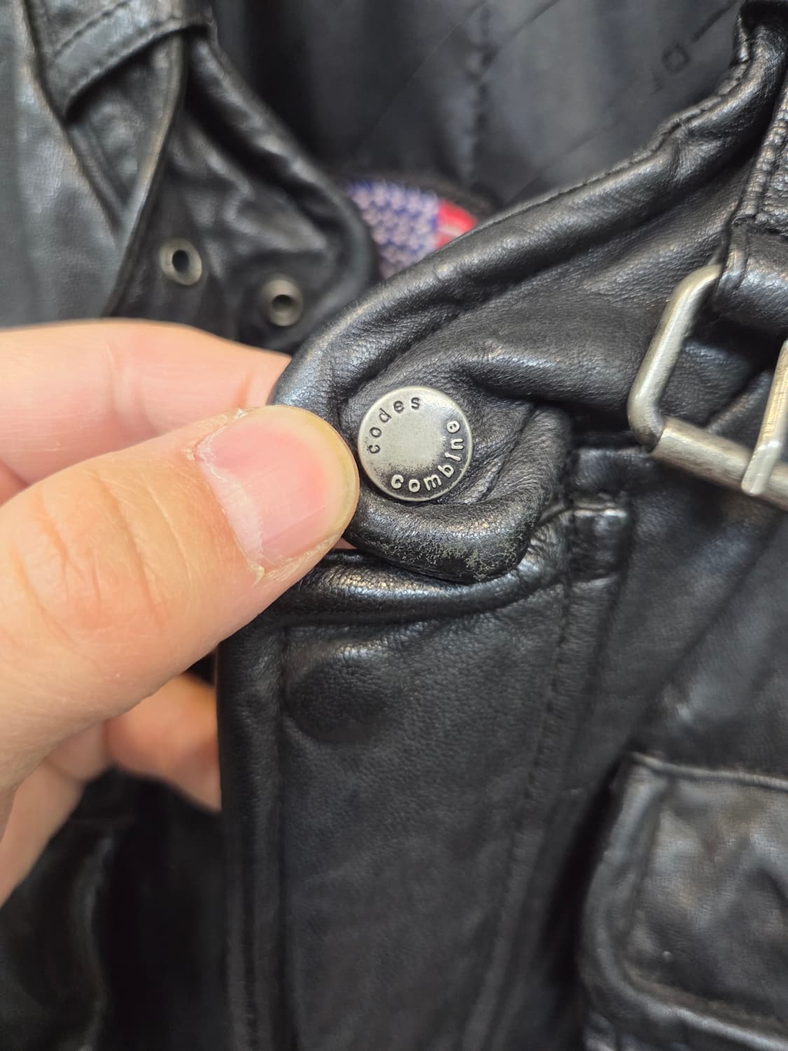 코데즈컴바인 할리데이비슨 패치 커스텀 라이더 가죽자켓 m 상품이미지4