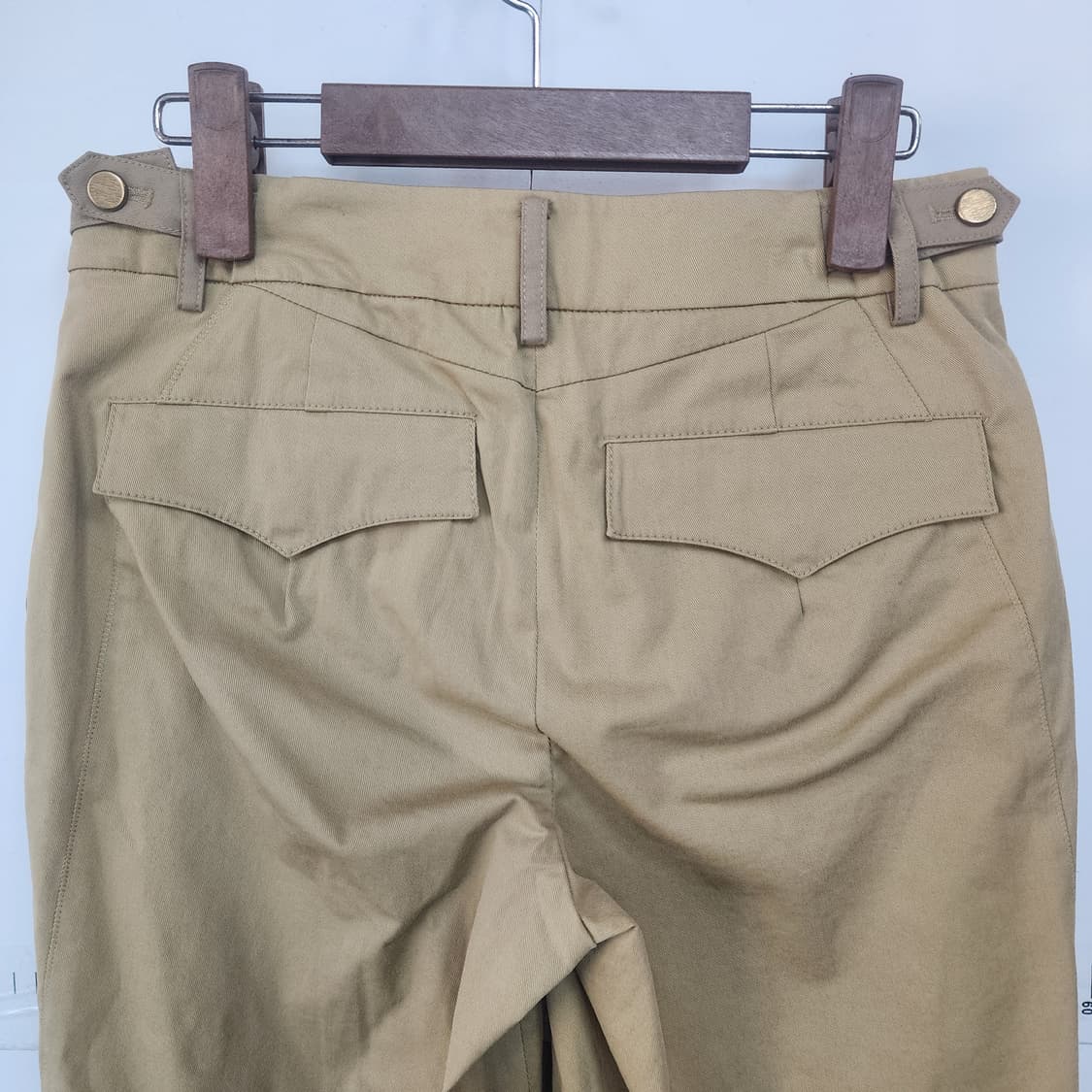 시스템 베이지색 면 캐주얼 바지 상품이미지9