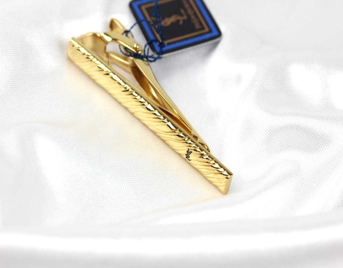 입생로랑 미사용 S등급 5.3cm 남자 명품 넥타이핀 빈티지 상품이미지4