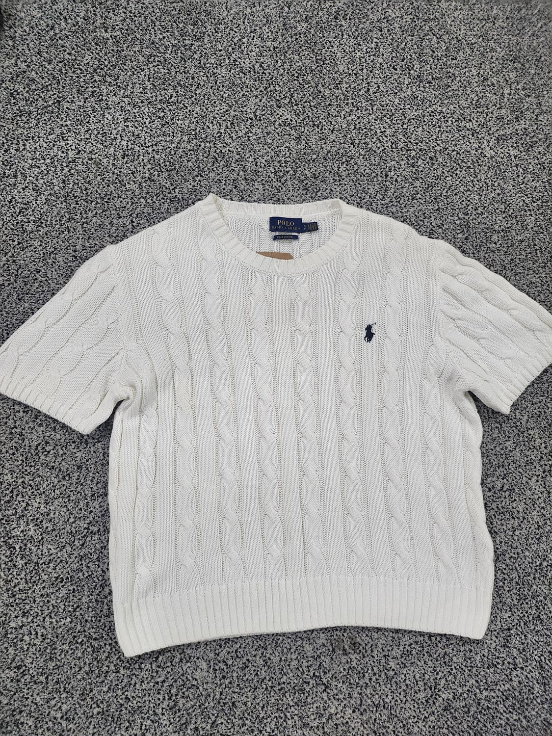 Polo Ralph Lauren 케이블 니트 반팔 S 상품이미지7