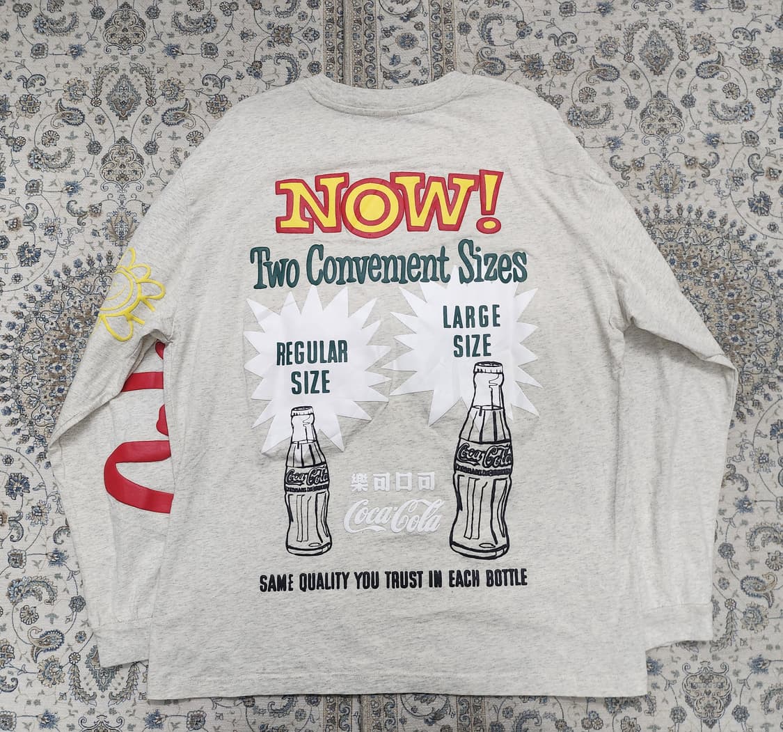 PACSUN X 코카콜라 프린팅 긴팔 티셔츠 L 상품이미지3