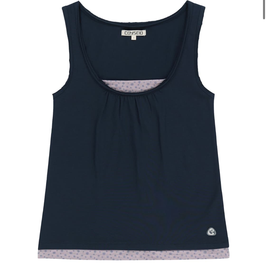 코이세이오 두두 레이어드 슬리브리스 네이비 1사이즈 상품이미지1