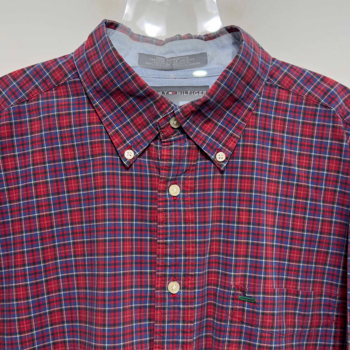 90s 타미힐피거 체크 셔츠 상품이미지2