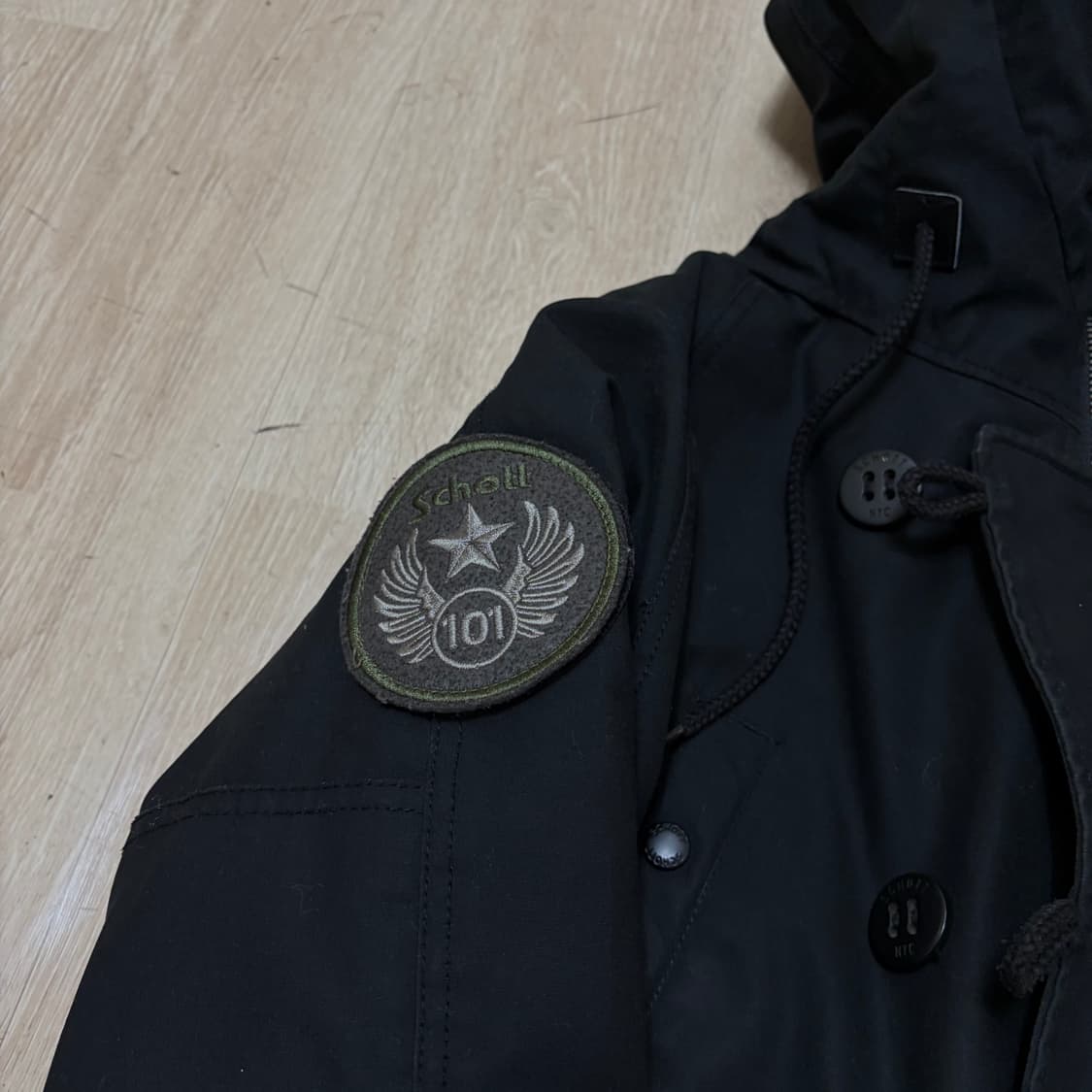 쇼트 USA 밀리터리 후드 N3B 야상 패딩 점퍼 S/90 상품이미지6