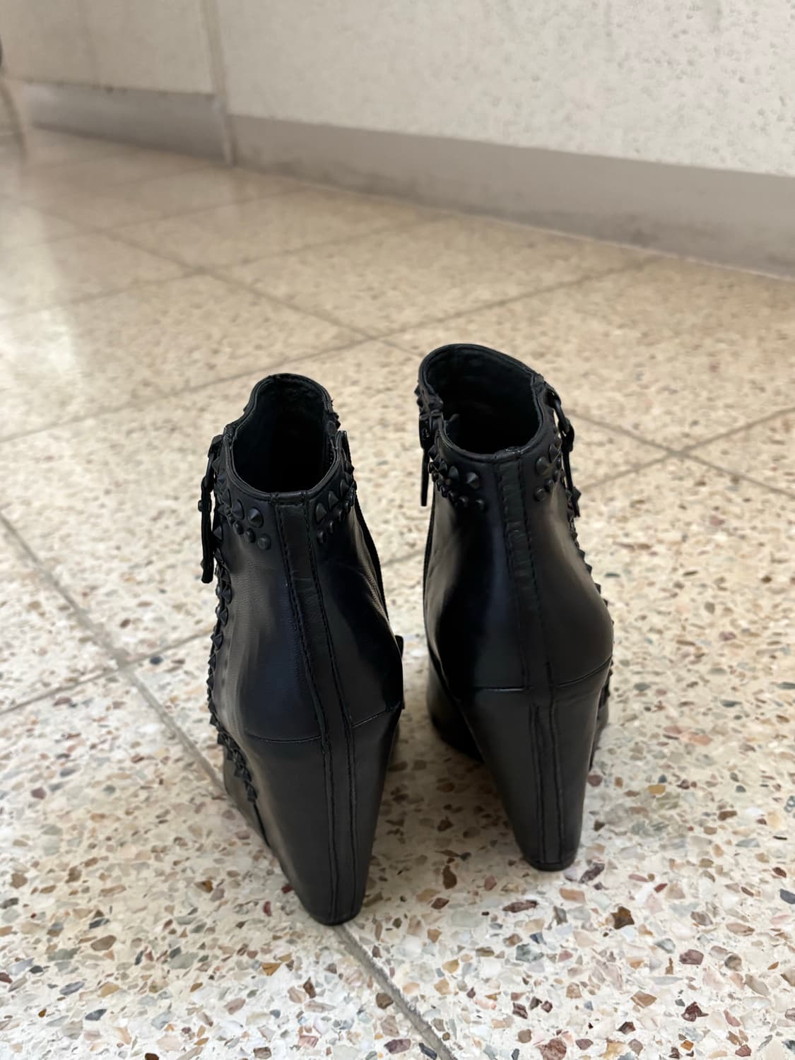 아쉬 레더 미들 부츠힐(37 size) 상품이미지4