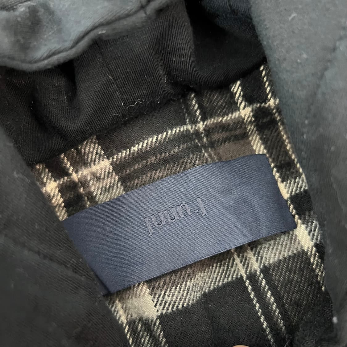 JUUN.J 준지 24FW 후디 레이어 체크 셔츠 상품이미지5