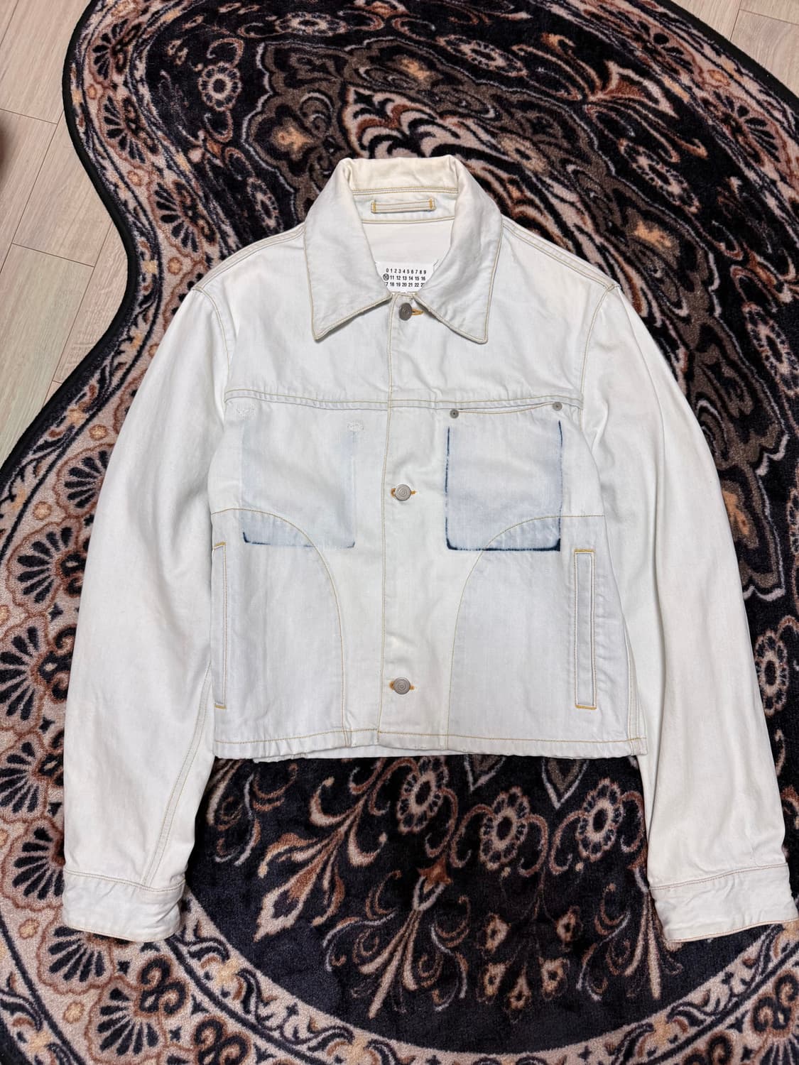 마르지엘라 남성 메인라인 블리치 데님 숏 자켓 46 상품이미지1