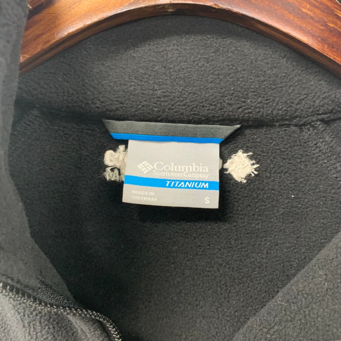 컬럼비아 자수로고 블랙 플리스 자켓 상품이미지6