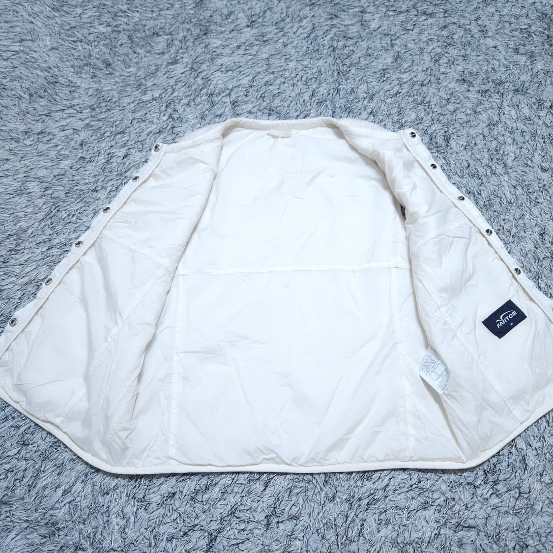 팬텀골프)90 여자 아이보리 방풍패딩조끼 양털조끼 / 왕눈이샵 상품이미지7