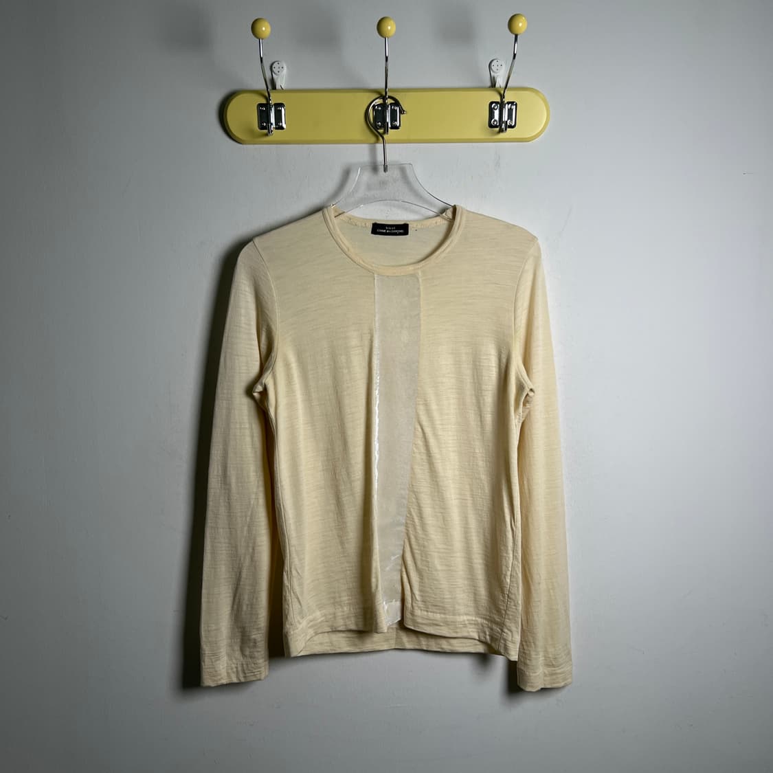 꼼데가르송 트리콧 벨벳 패널 롱슬리브  상품이미지1