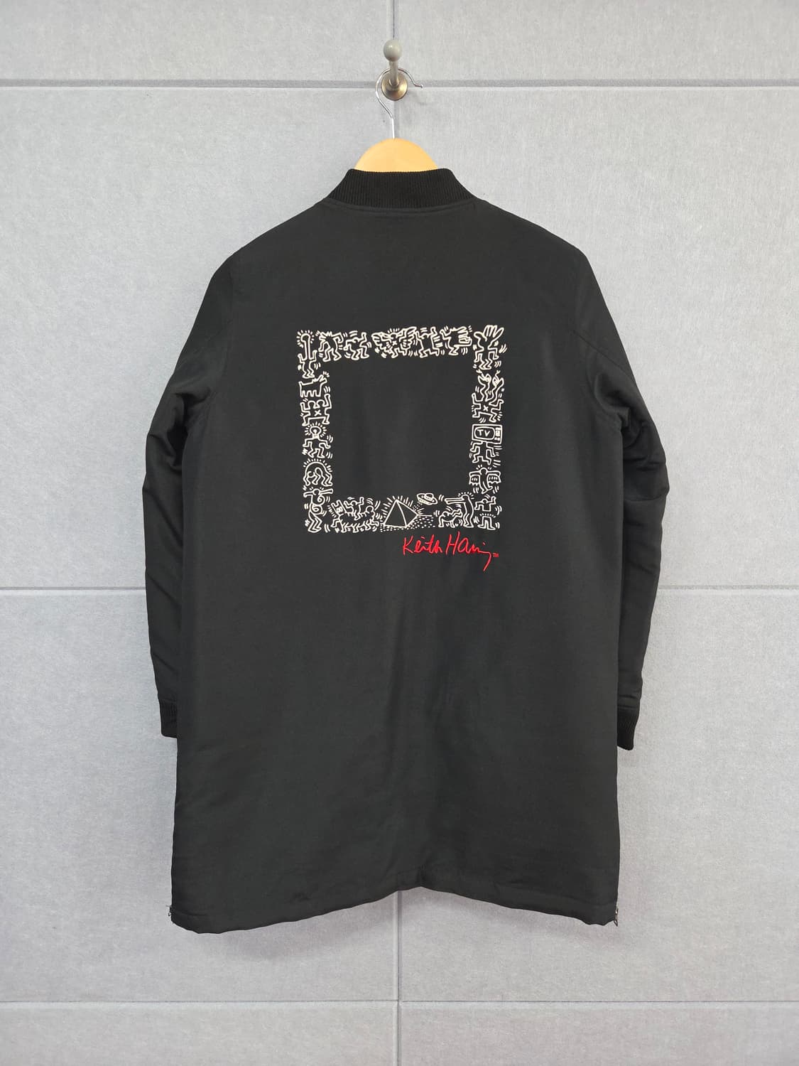 키스해링 (Keith Haring) 백프린팅 롱 항공점퍼 상품이미지4