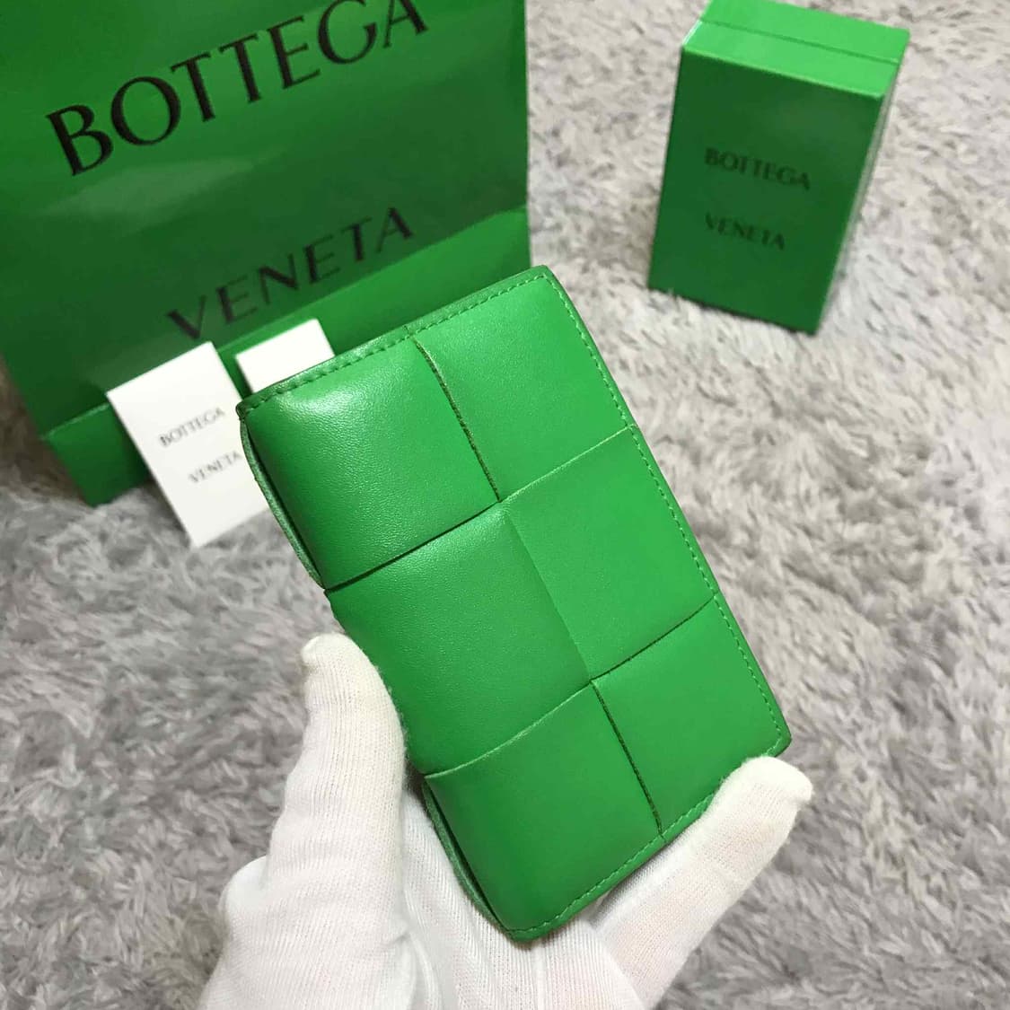 {클로젯}[크림 풀구성]보테가베네타 맥시 인트레치아토 오거나이저 그린 상품이미지3