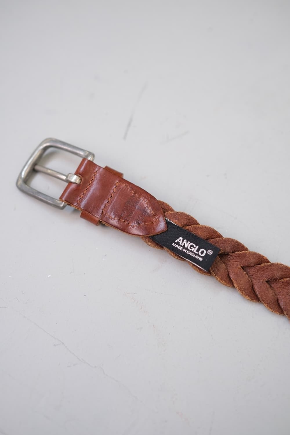 ANGLO 꽈배기 레더 벨트 상품이미지3