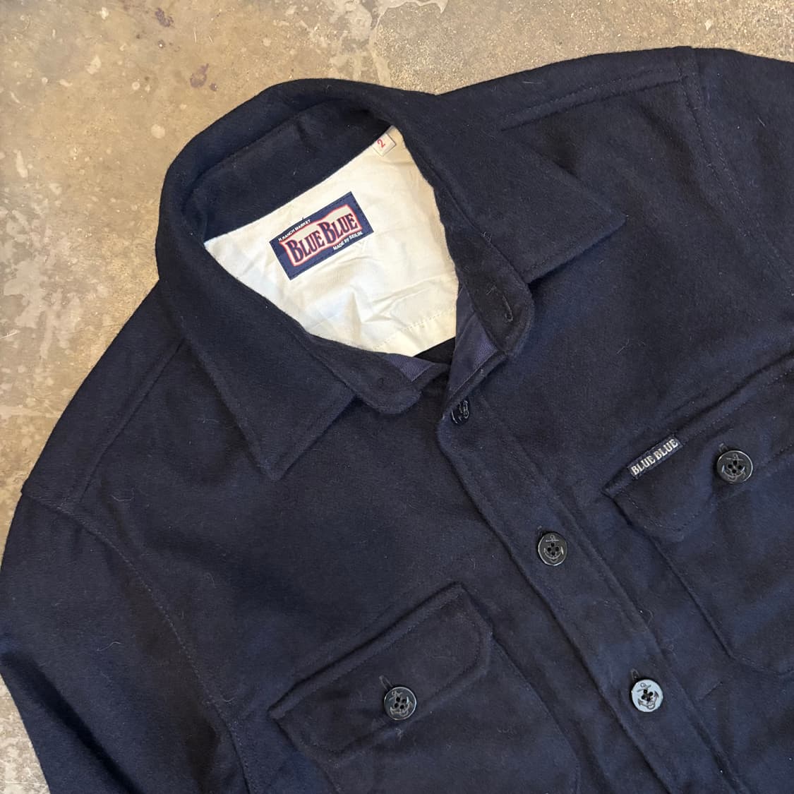 일본 블루 블루 울 cpo 셔츠 자켓 상품이미지4