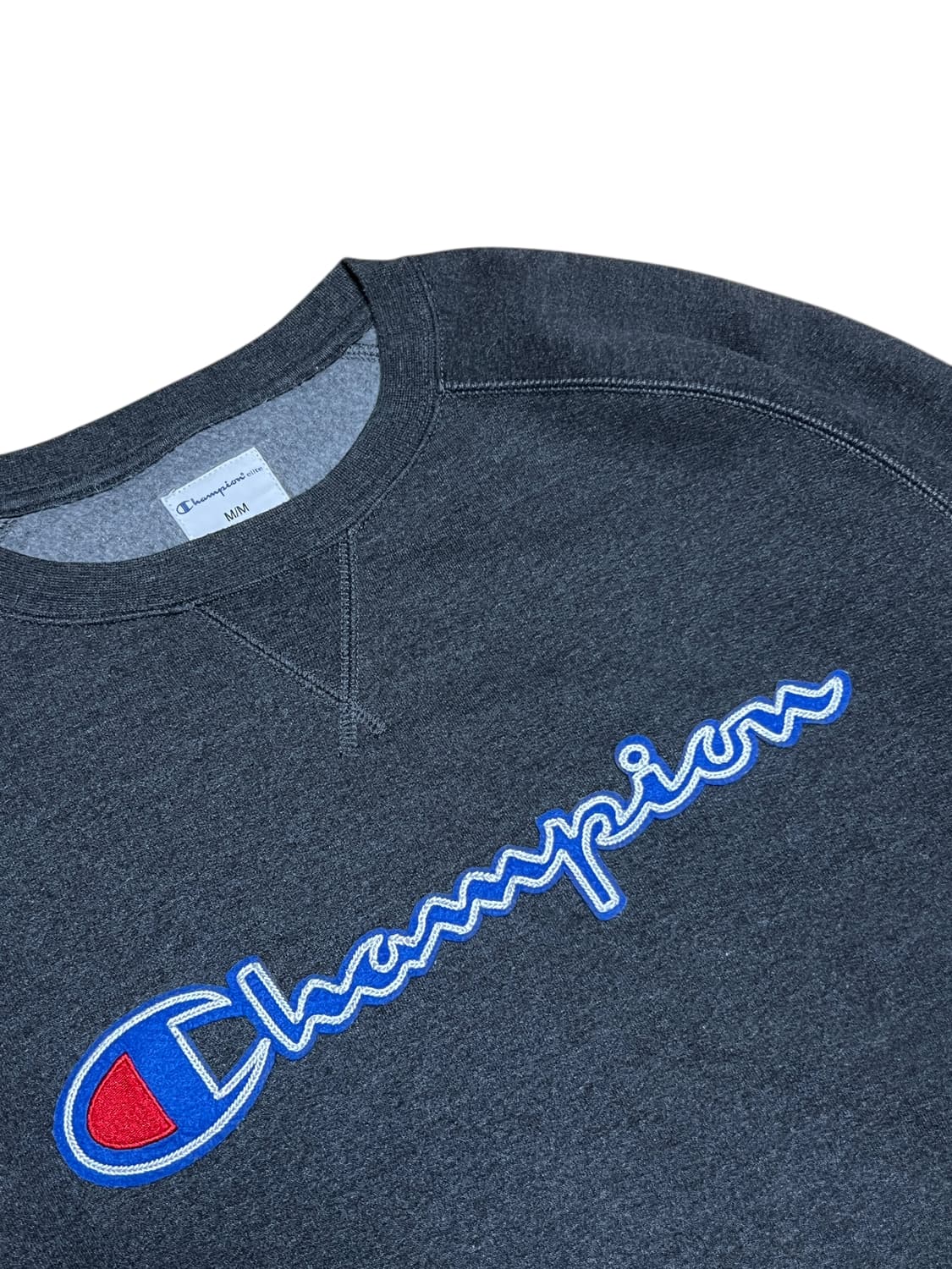 챔피언 빅로고 기모 맨투맨 M 진그레이 상품이미지2