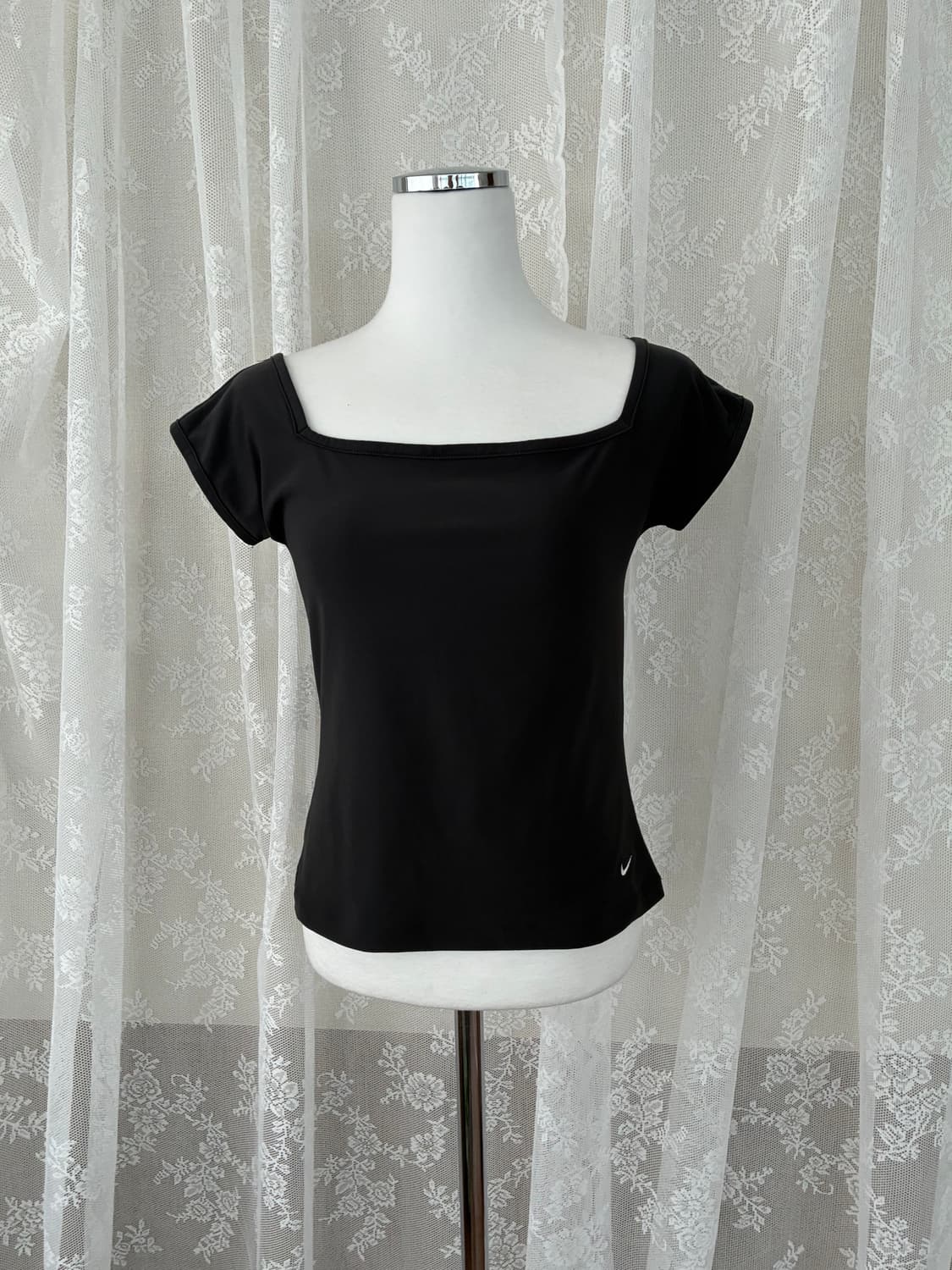 M) 나이키 드라이핏 스퀘어넥 티셔츠 차콜 상품이미지1