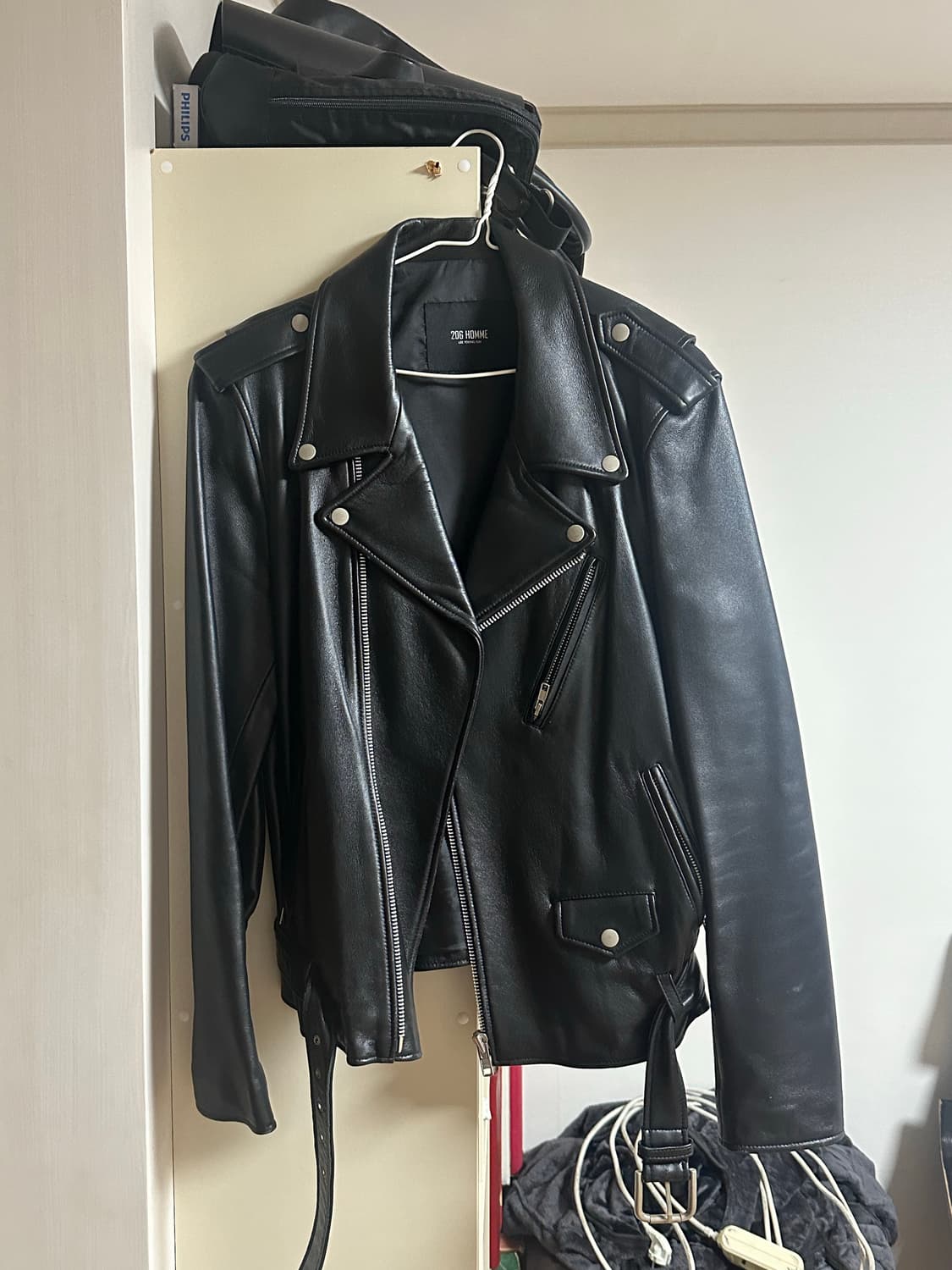 206옴므 가죽자켓 52사이즈 팝니다 상품이미지1