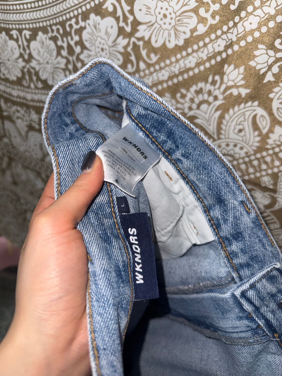 위캔더스 카펜터 연청 데님팬츠 상품이미지6