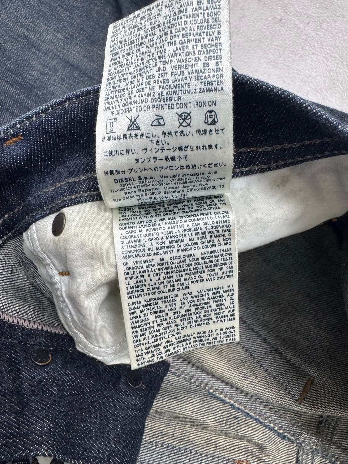 •디젤 TEPPHAR 슬림 캐롯 데님 팬츠 진청 상품이미지10