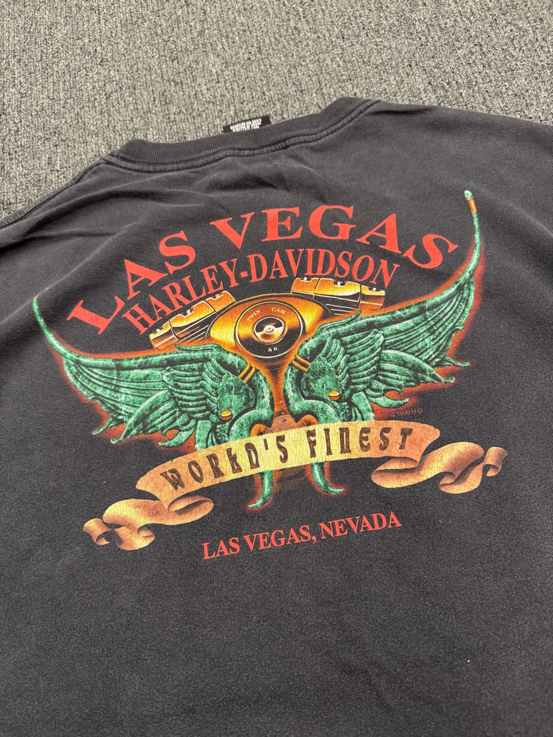 2XL)할리데이비슨 빈티지 프린팅 Las Vegas 반팔 상품이미지7