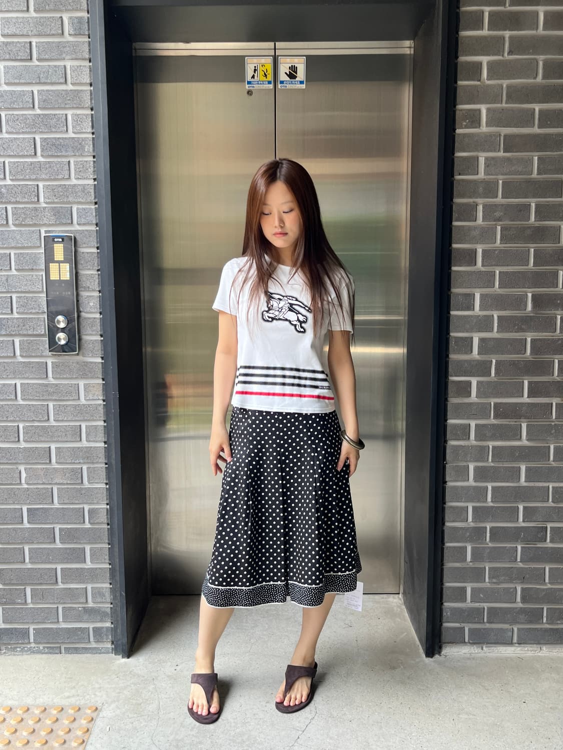 00s Burberry 버버리 로고 탑 상품이미지3