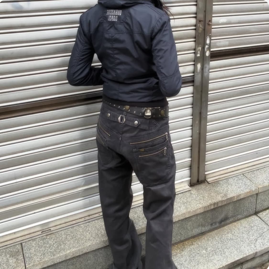 M)Japanese vintage 여성 v넥 프린팅 롱슬리브 상품이미지10