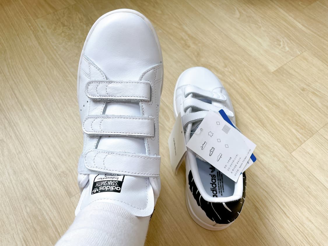 [새상품] Adidas 아디다스 스탠스미스 검흰 벨크로 스니커즈 상품이미지1