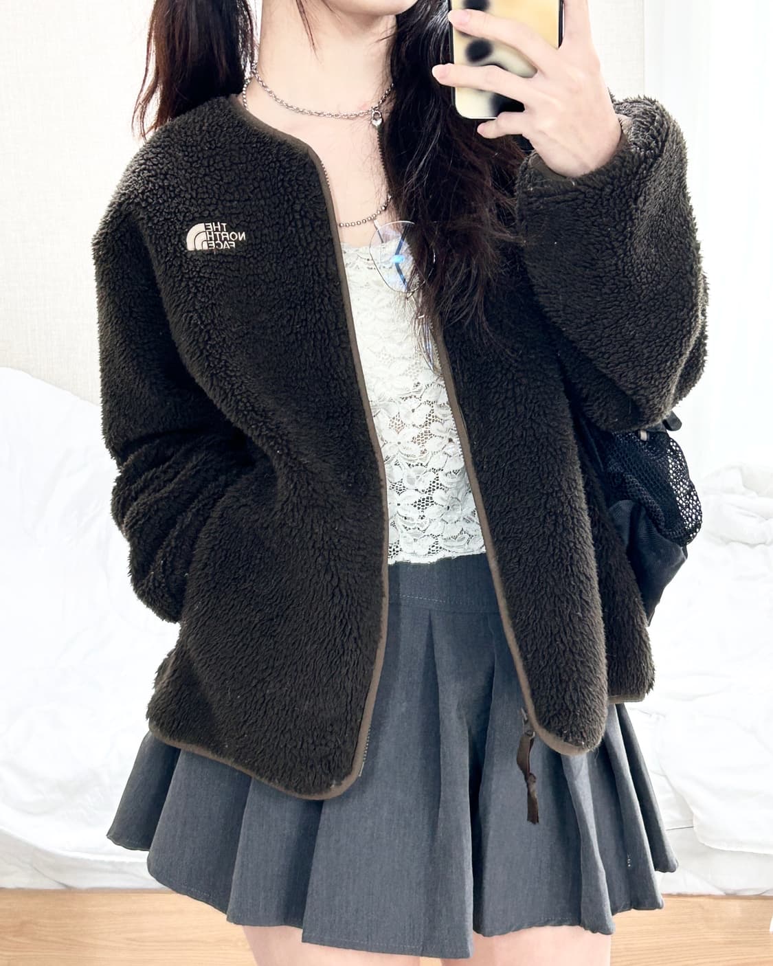 노스페이스 초코 브라운 캠퍼 플리스 자켓 상품이미지3