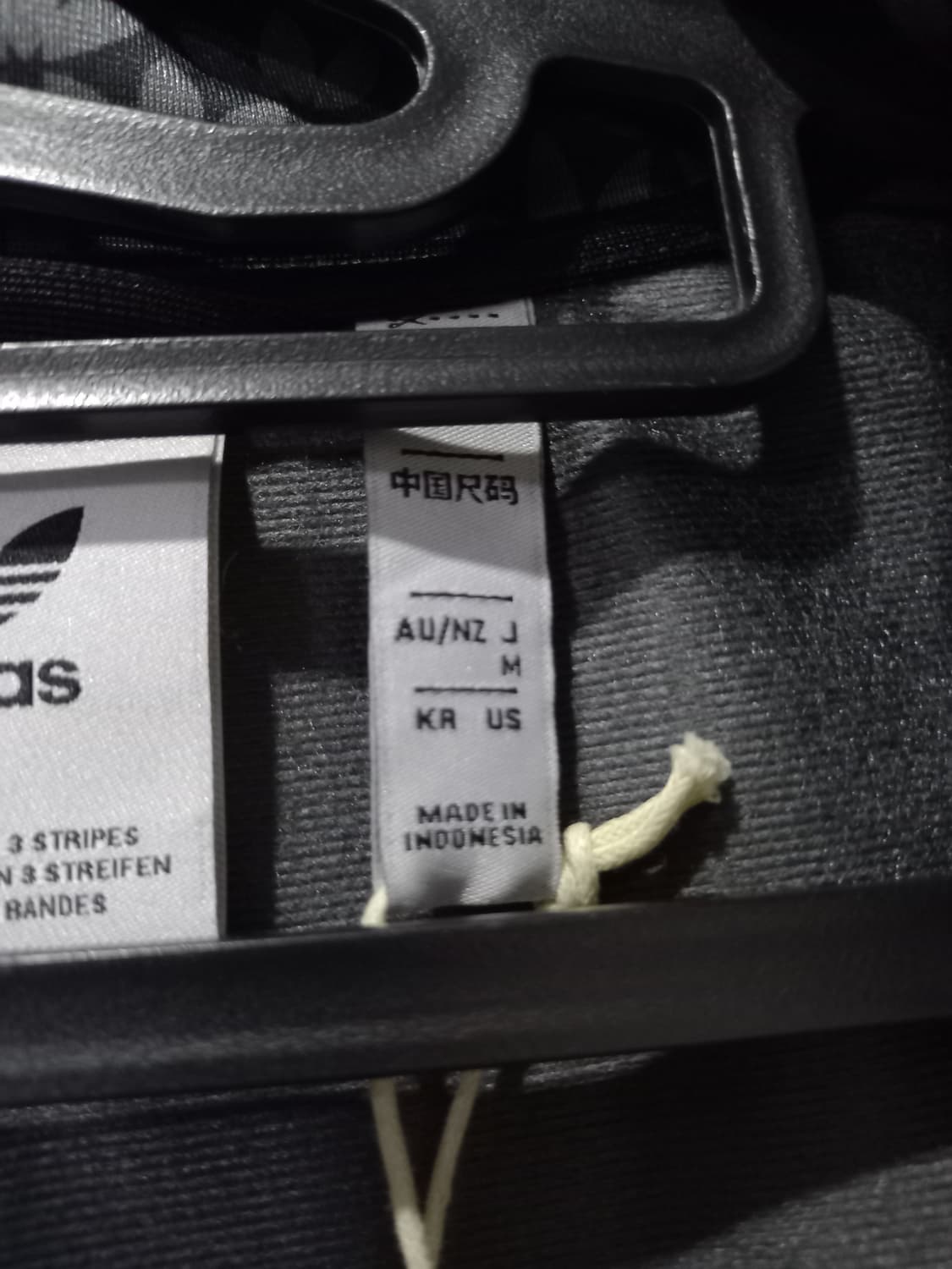 새상품 아디다스 모노그램 블랙 트랙탑 저지 져지집업 95/M 상품이미지4