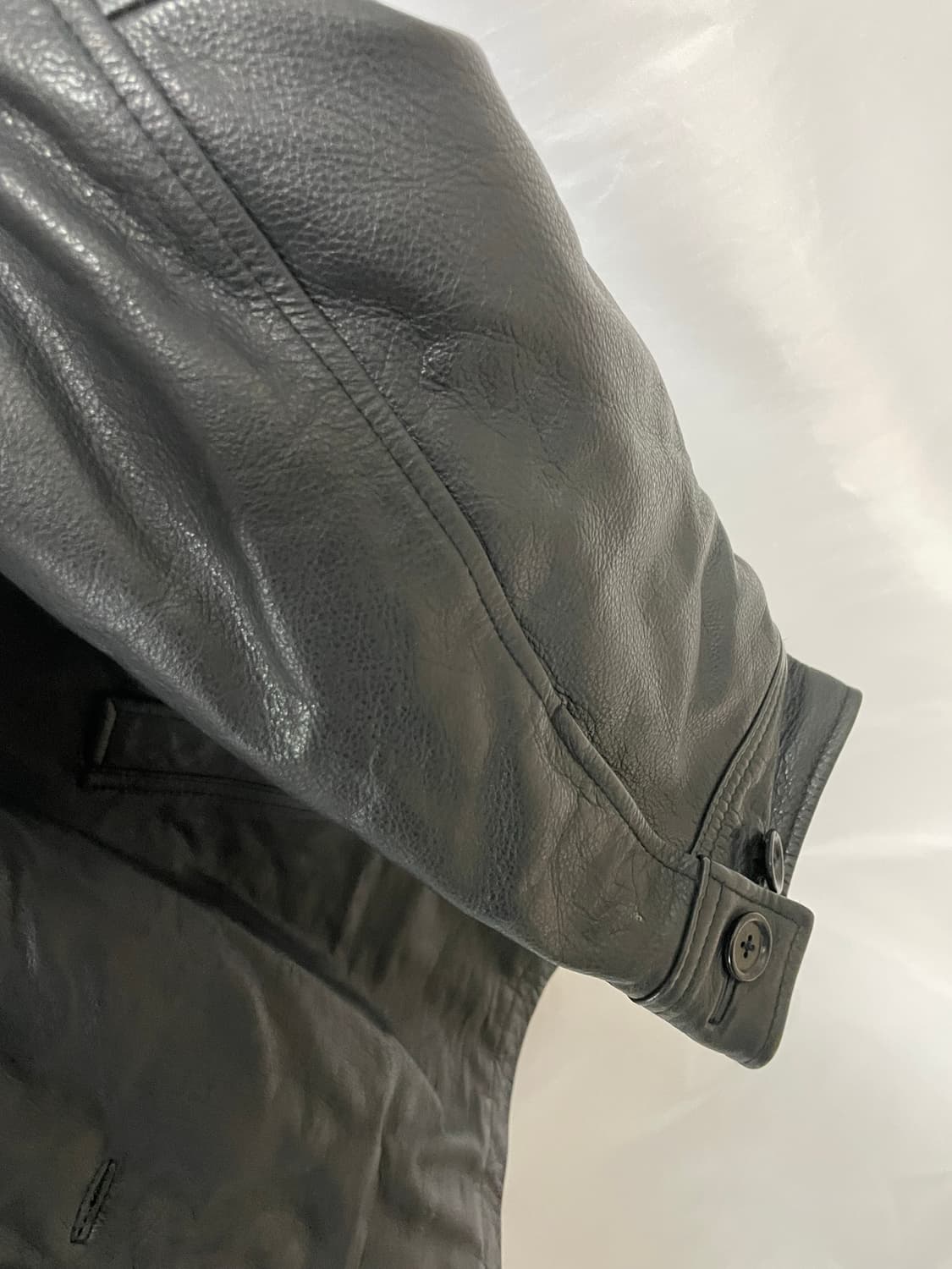 [D.O Archives] 90s 올드갭 레더 카코트 블랙(XL) 상품이미지7