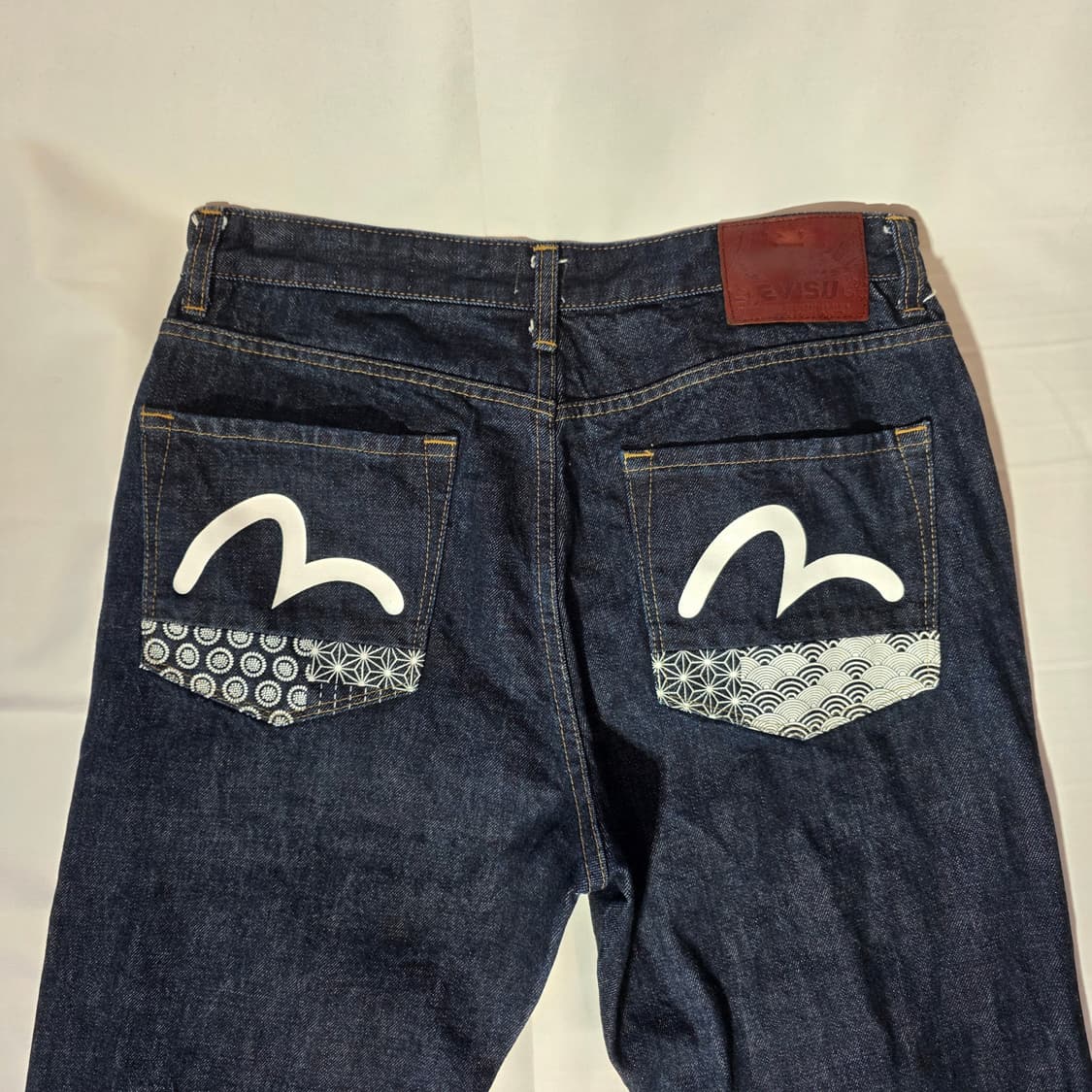 [34]에비수 핸드크레프트 생지 데님 팬츠 상품이미지8