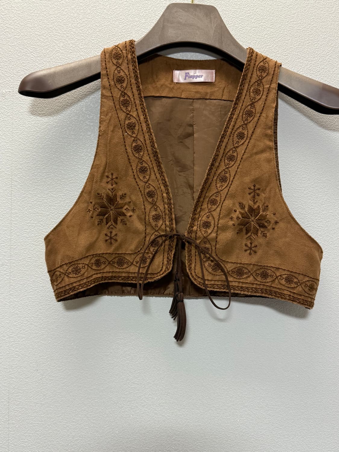 Fiapper bohemian crop vest 상품이미지1