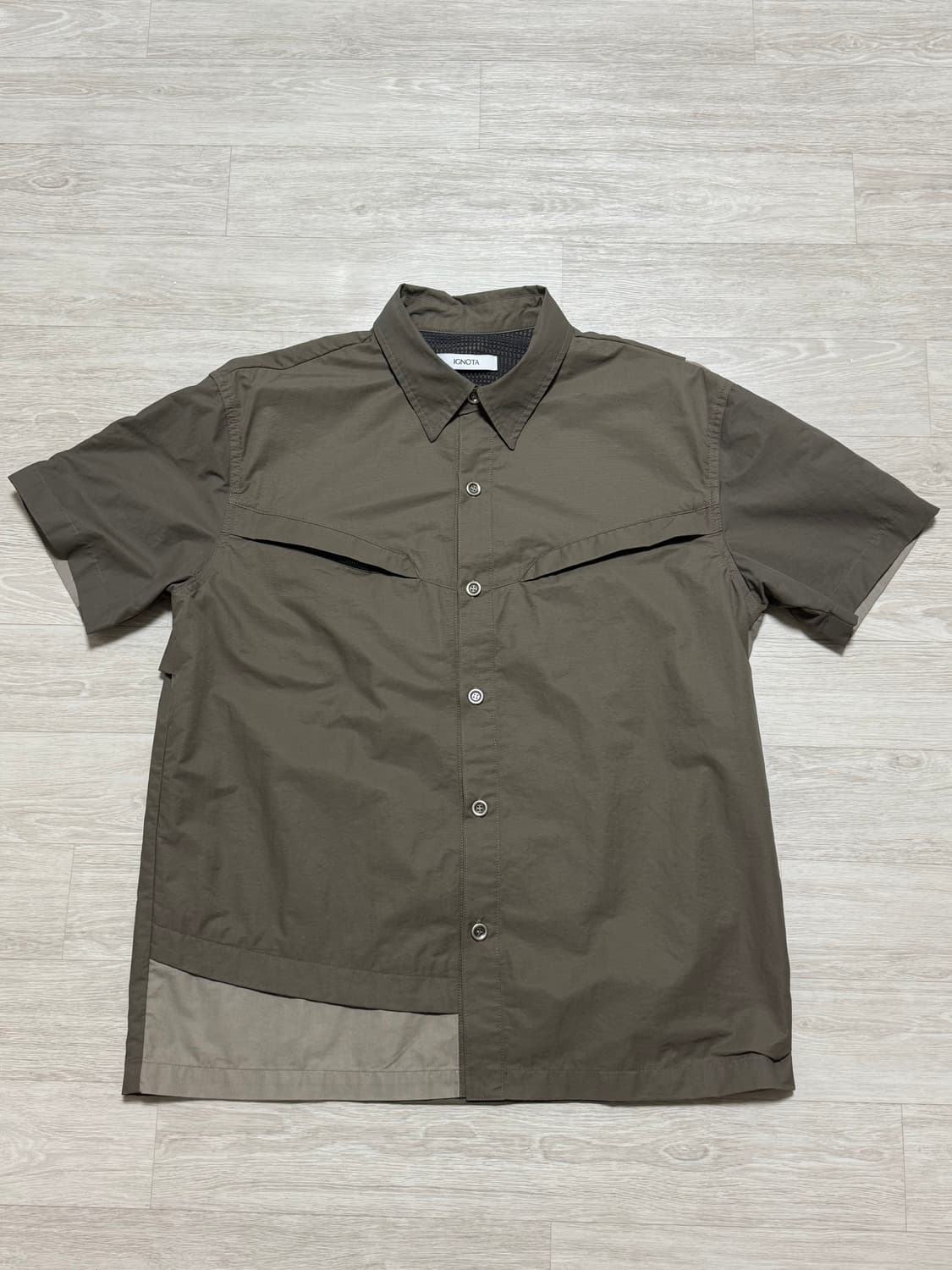 ignota CORE:9 sailor zip shirt(brown) 상품이미지2