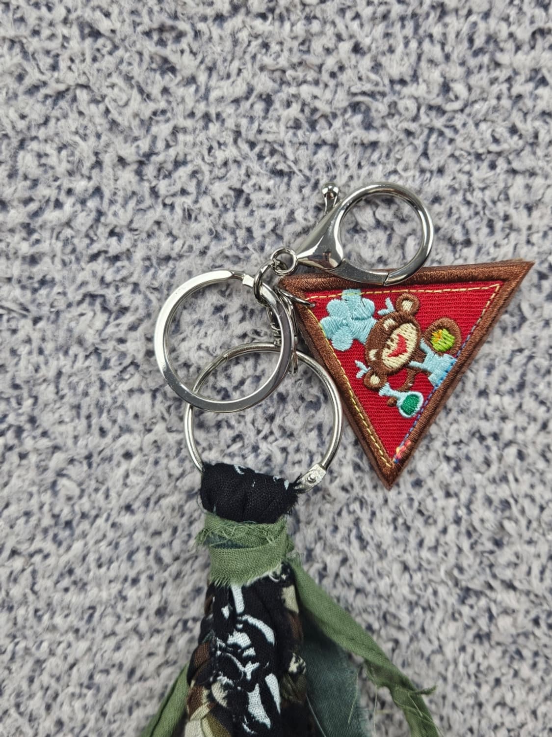 핸드메이드 커스텀 패치 반다나 카라비너 키링 ( OS ) / 11678 상품이미지2