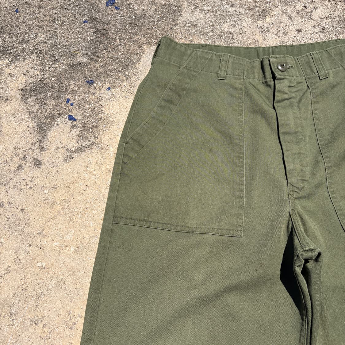 70s-80s US ARMY OG-507 퍼티그 팬츠 32 상품이미지5