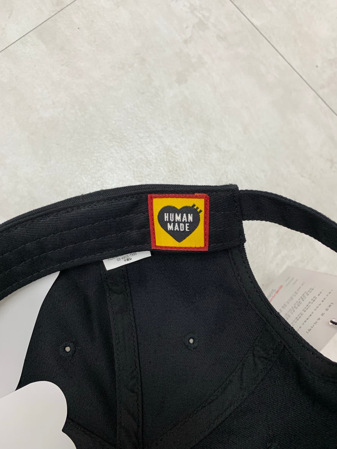 휴먼메이드 블랙 레터링 디테일 볼캡 #297 상품이미지8